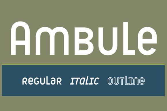 Ambule: A Modern Typographic Hybrid