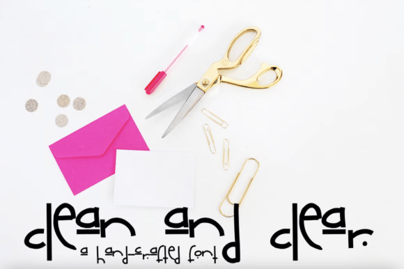 Clean Clear: Balancing Minimalist Sans Serif Structure with Embellished Design