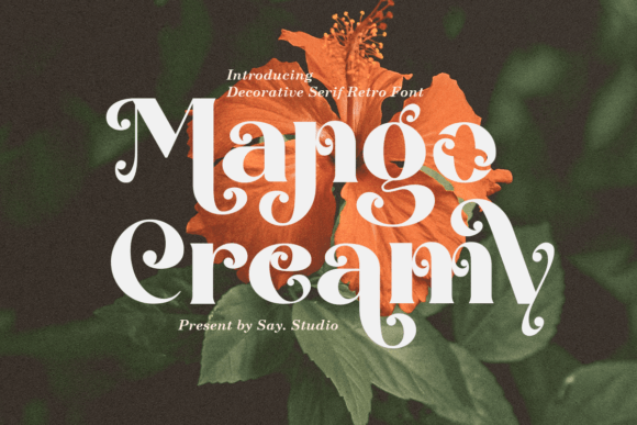 Elevating Visual Identity with the Mango Creamy Typeface