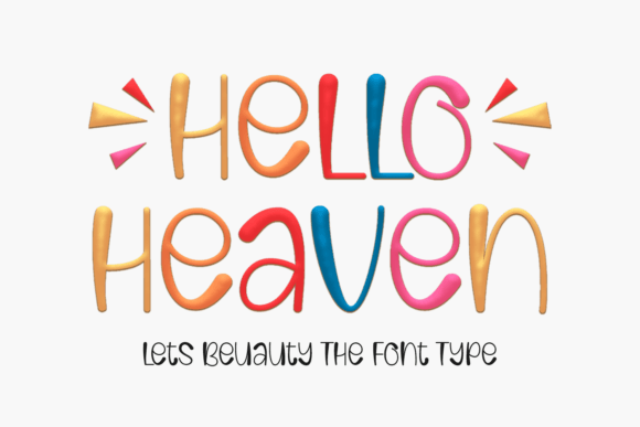 Hello Heaven: A Whimsical Font for Creative Designs
