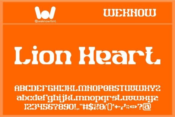 Lion Heart: Unleashing the Power of Your Creative Prowess with a Bold Slab Serif