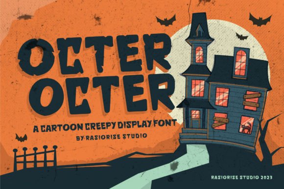 Octer: Elevating Your Halloween Design with Creepy Grunge Typography