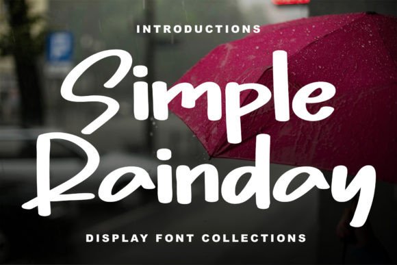 Simple Rainday: Elevating Design with Handwritten Elegance